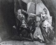 Henry Fuseli David Garrick and Hannah Pritchard as Macbeth and Lady Macbeth after the Murder of Duncan Sweden oil painting artist